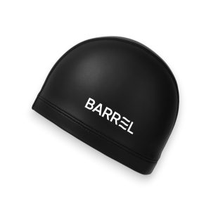 Barrel Basic Silitex Swim Cap-BLACK