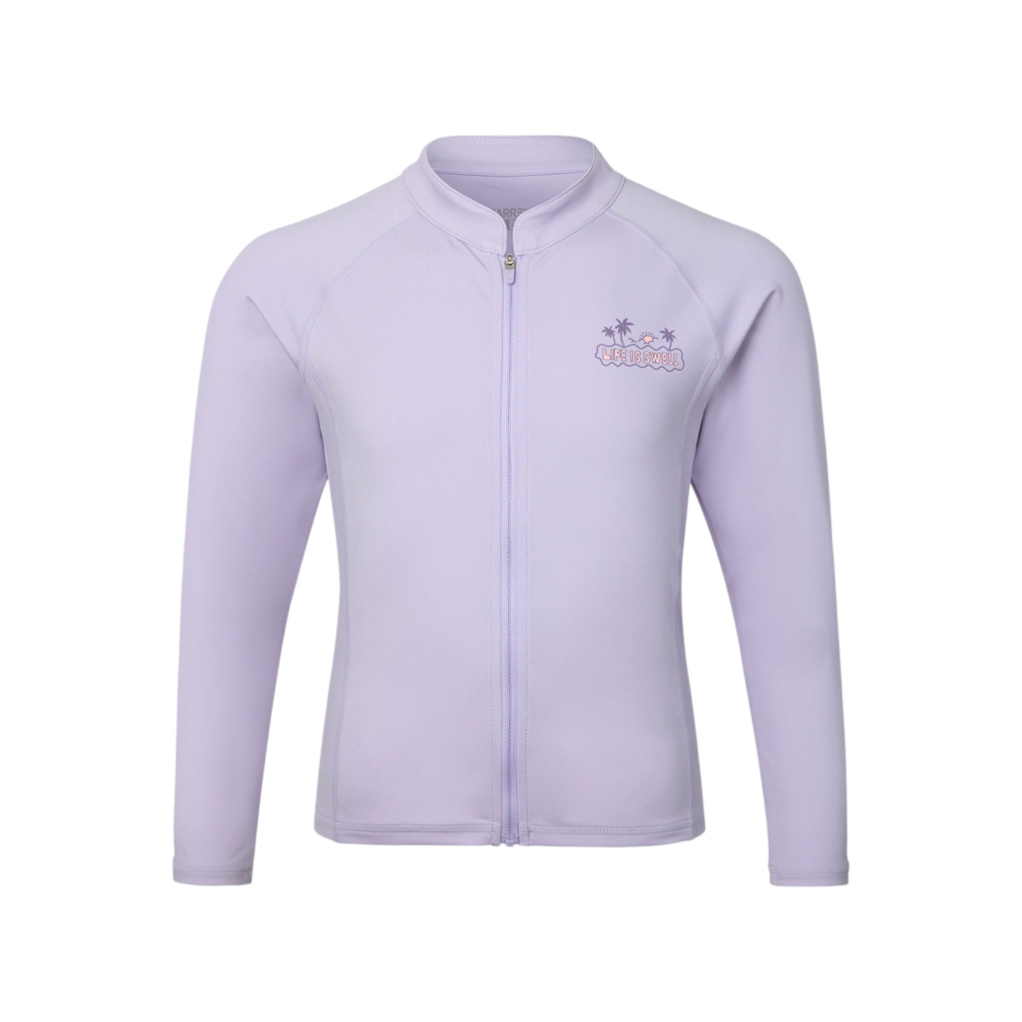 Barrel Kids Essential AW Zip-Up Rashguard-LAVENDAR - Image 3