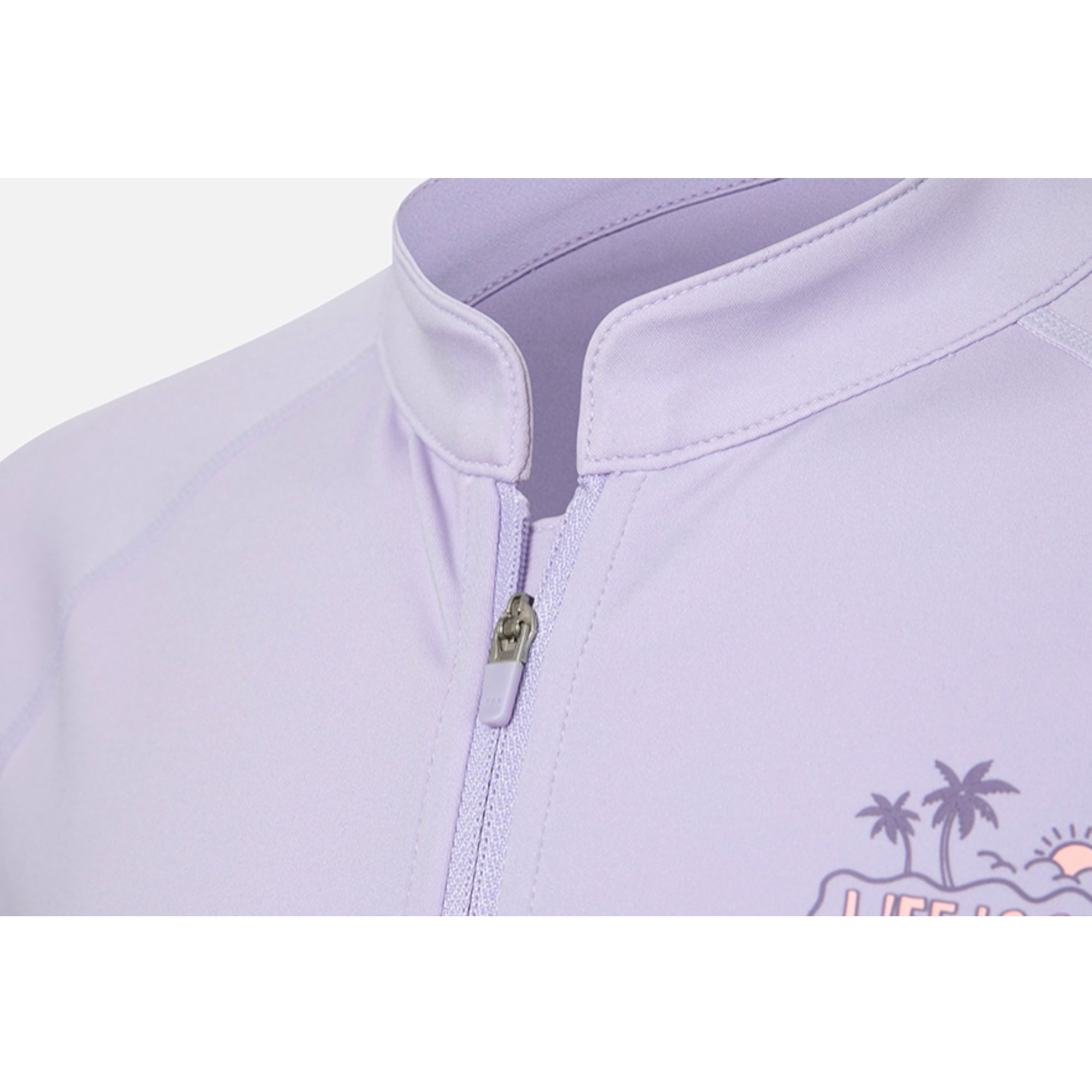Barrel Kids Essential AW Zip-Up Rashguard-LAVENDAR - Image 6