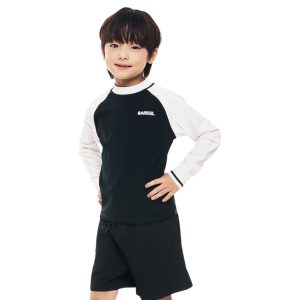 Barrel Kids Essential Colorblock Rashguard-BLACK