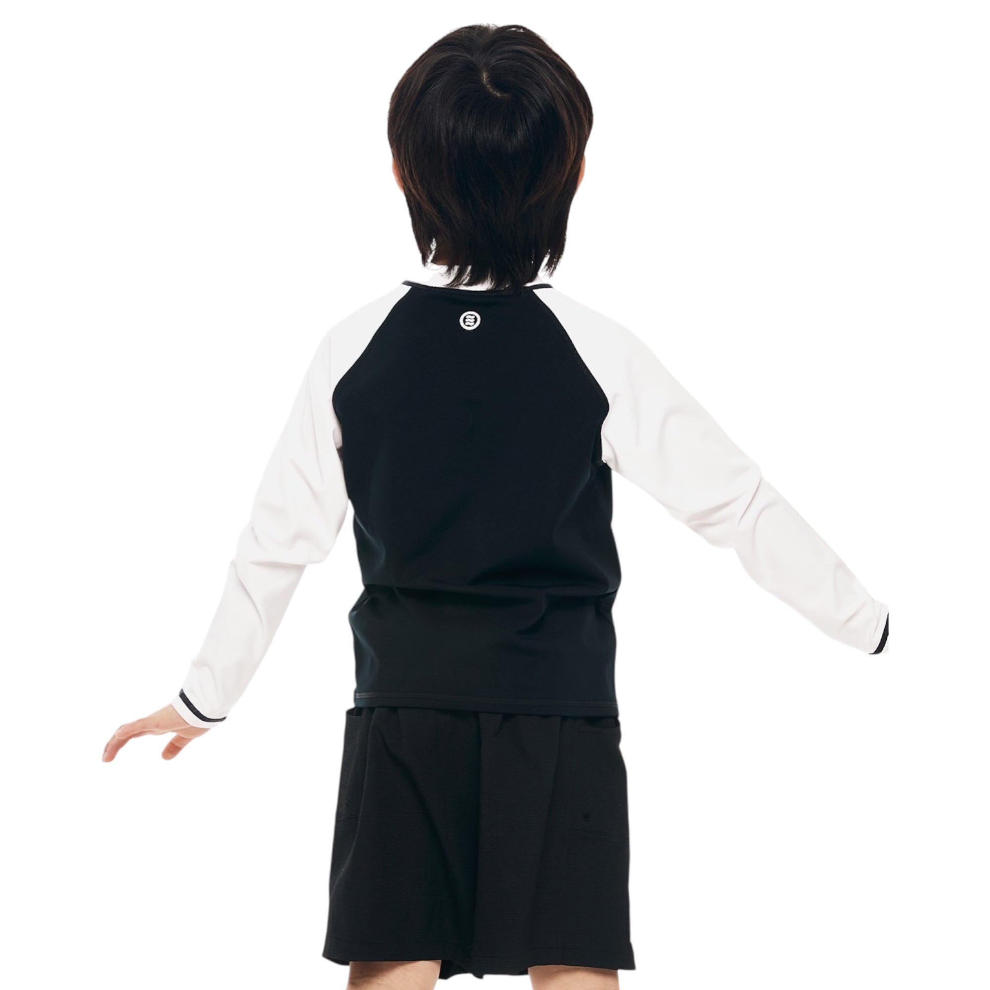 Barrel Kids Essential Colorblock Rashguard-BLACK - Image 2