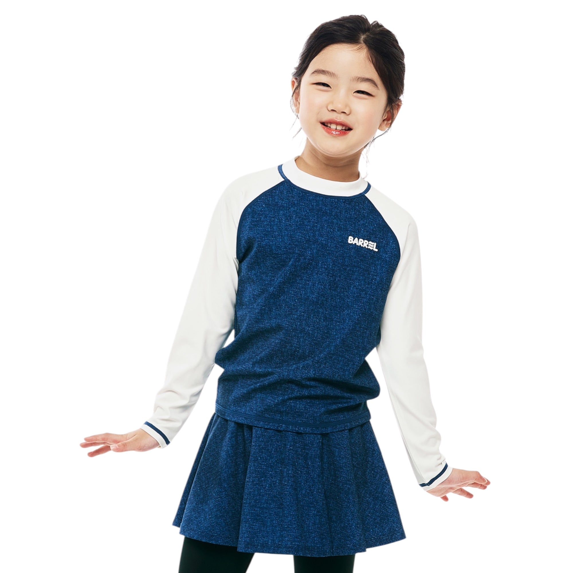 Barrel Kids Essential Colorblock Rashguard-INDIGO
