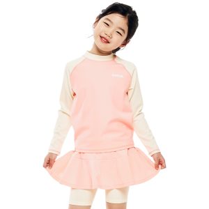 Barrel Kids Essential Colorblock Rashguard-PINK