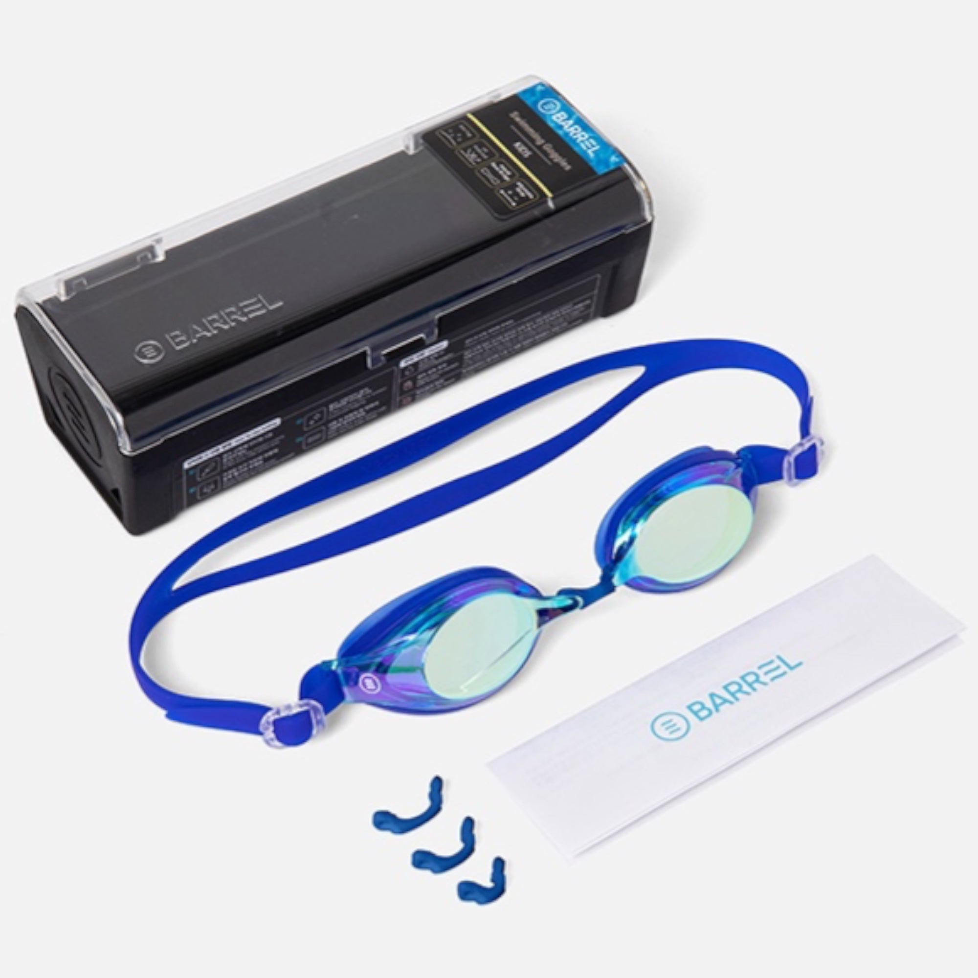 Barrel Kids Mirror Swim Goggles-BLUE - Image 3