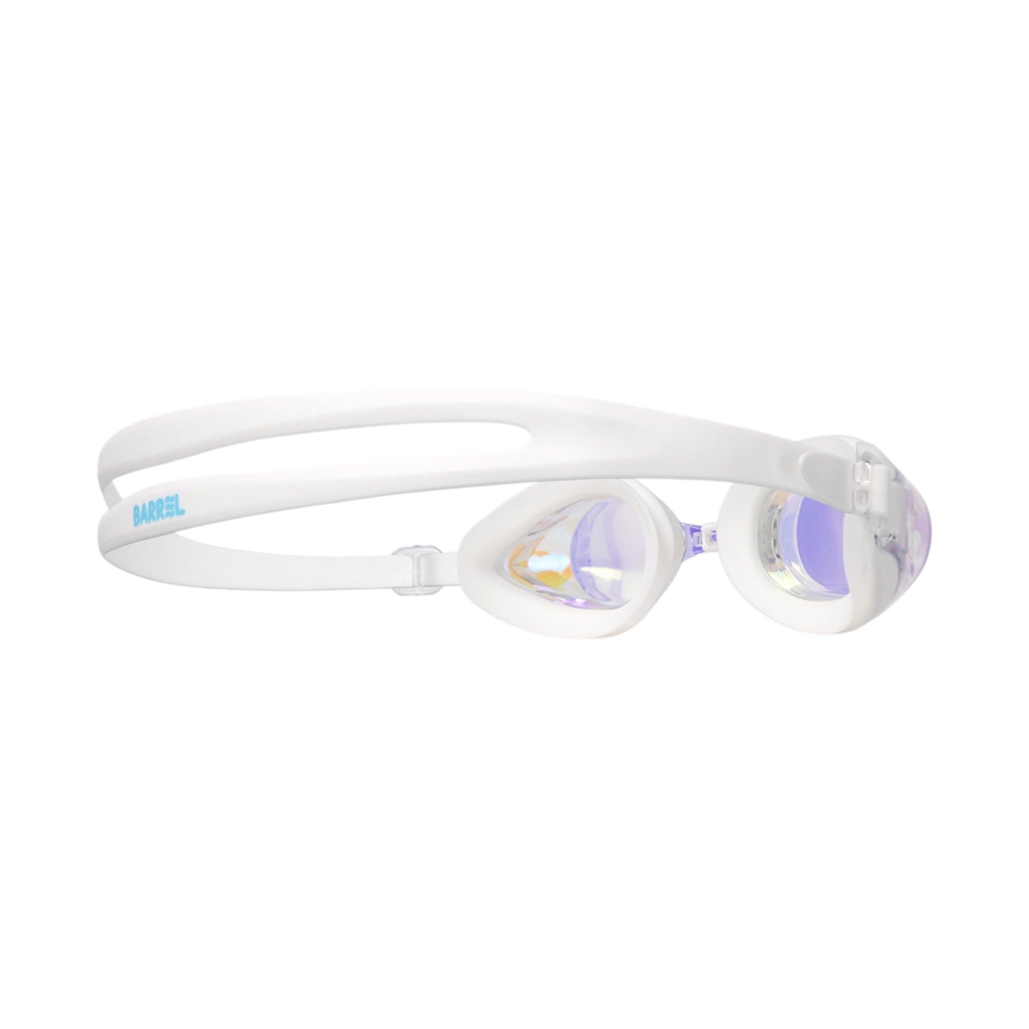 Barrel Kids Mirror Swim Goggles-WHITE - Image 2