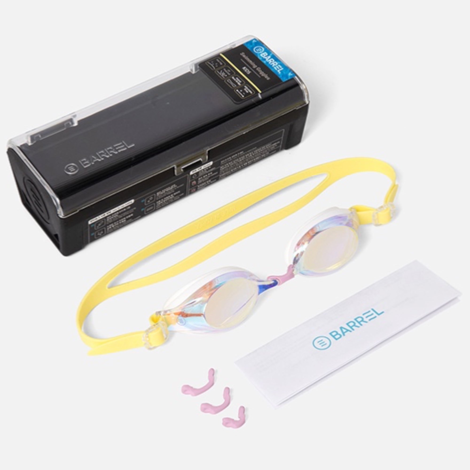 Barrel Kids Mirror Swim Goggles-YELLOW - Image 3