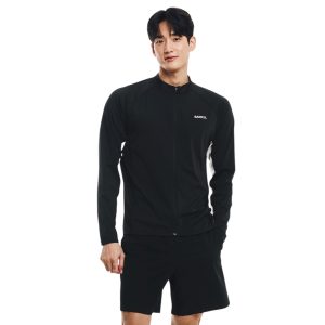 Barrel Men Essential CB Relax Zip Rashguard-BLACK