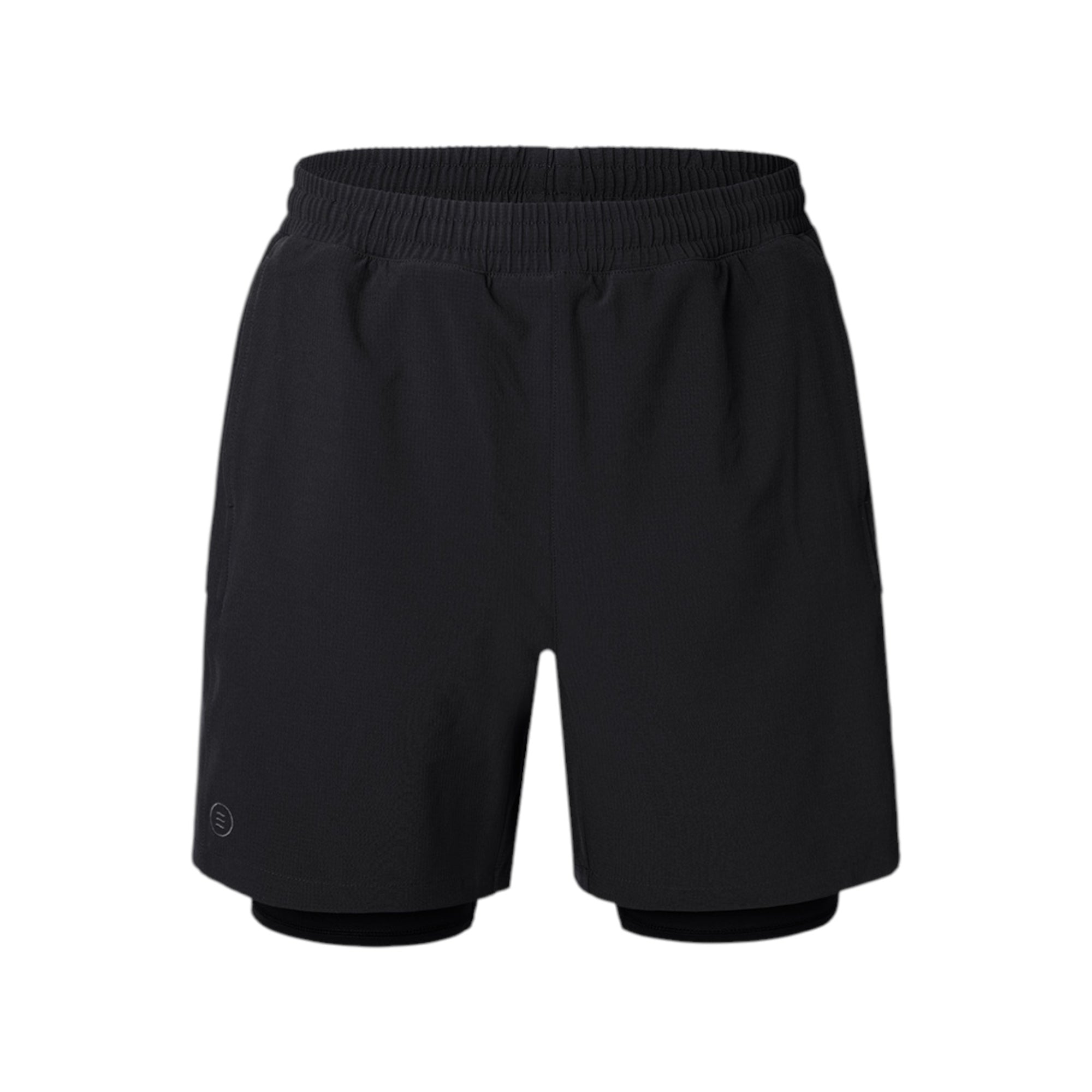 Barrel Men Essential Half Leggings Shorts-BLACK