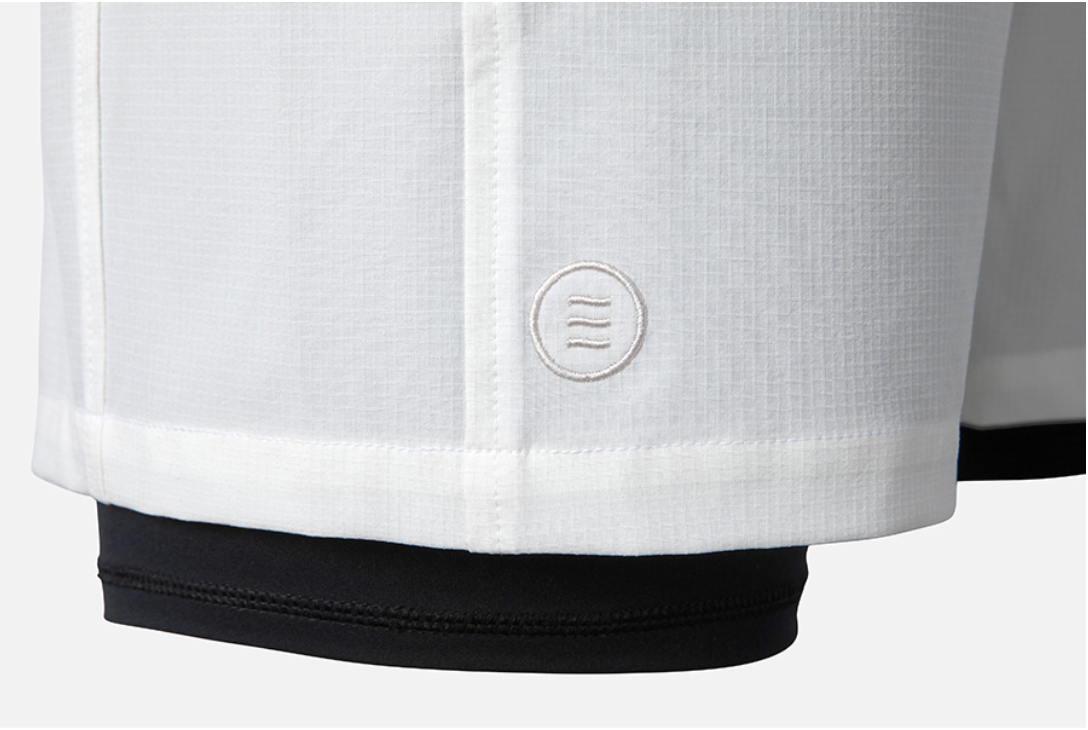 Barrel Men Essential Half Leggings Shorts-WHITE - Image 3