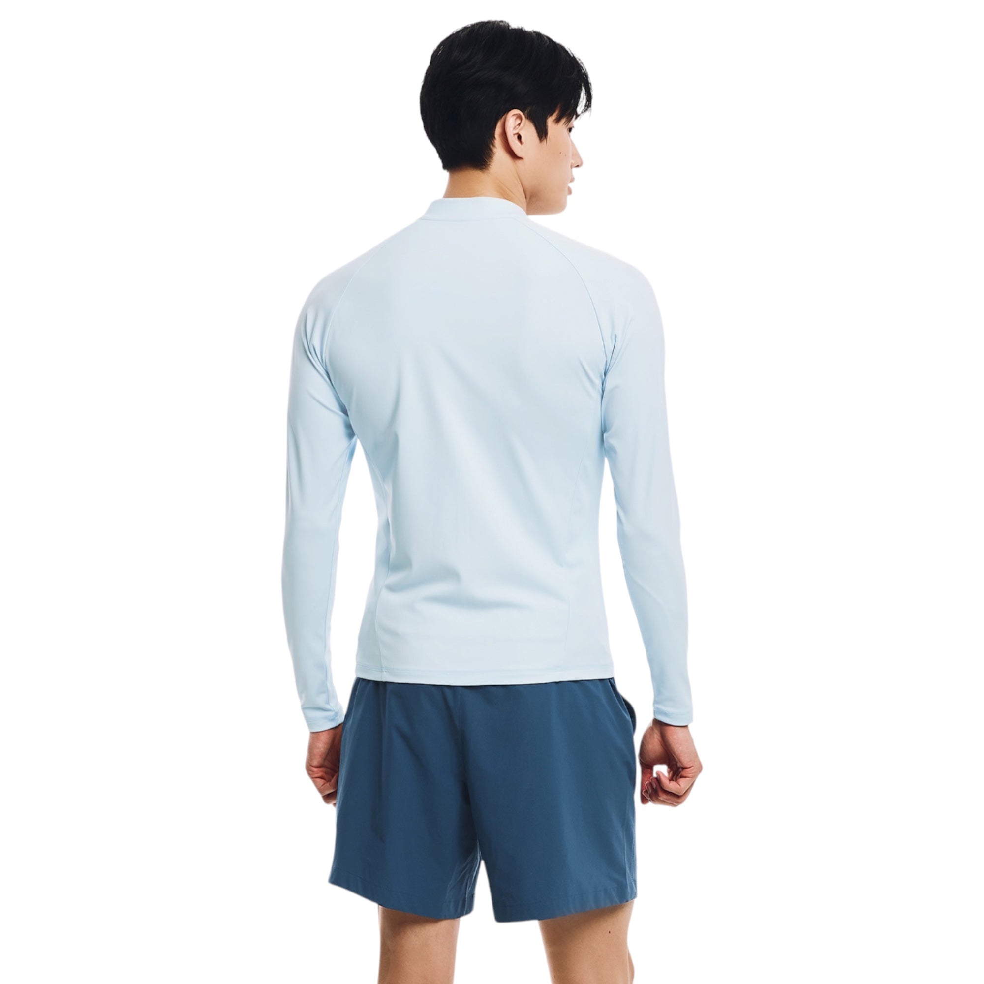 Barrel Men Essential Zip-Up Rashguard-BLUE - Image 2