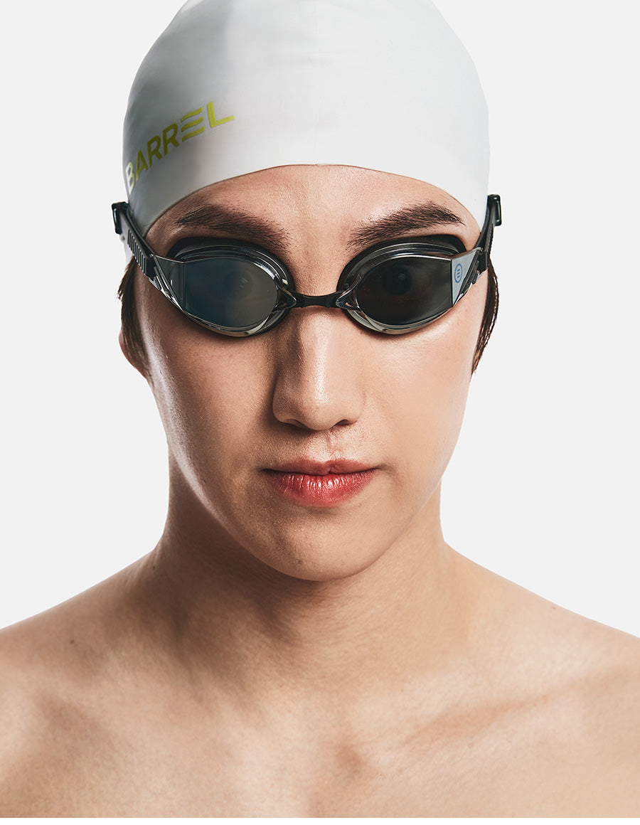 Barrel Prism Mirror Swim Goggles-BLACK - Image 5
