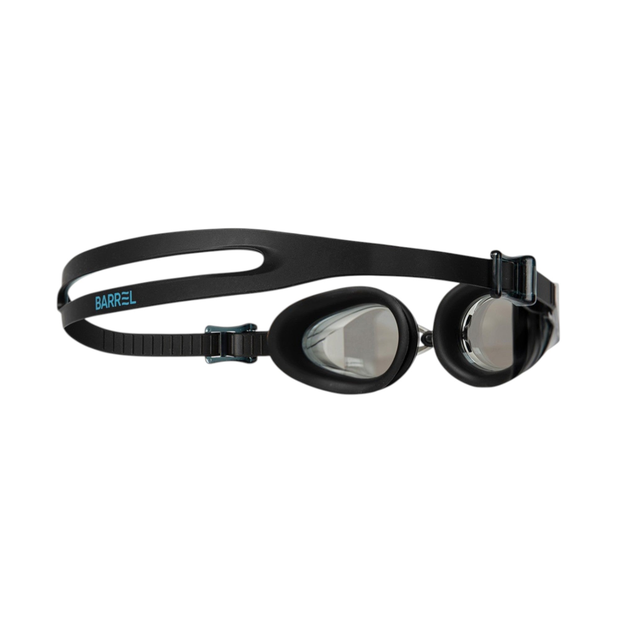 Barrel Prism Mirror Swim Goggles-BLACK - Image 2