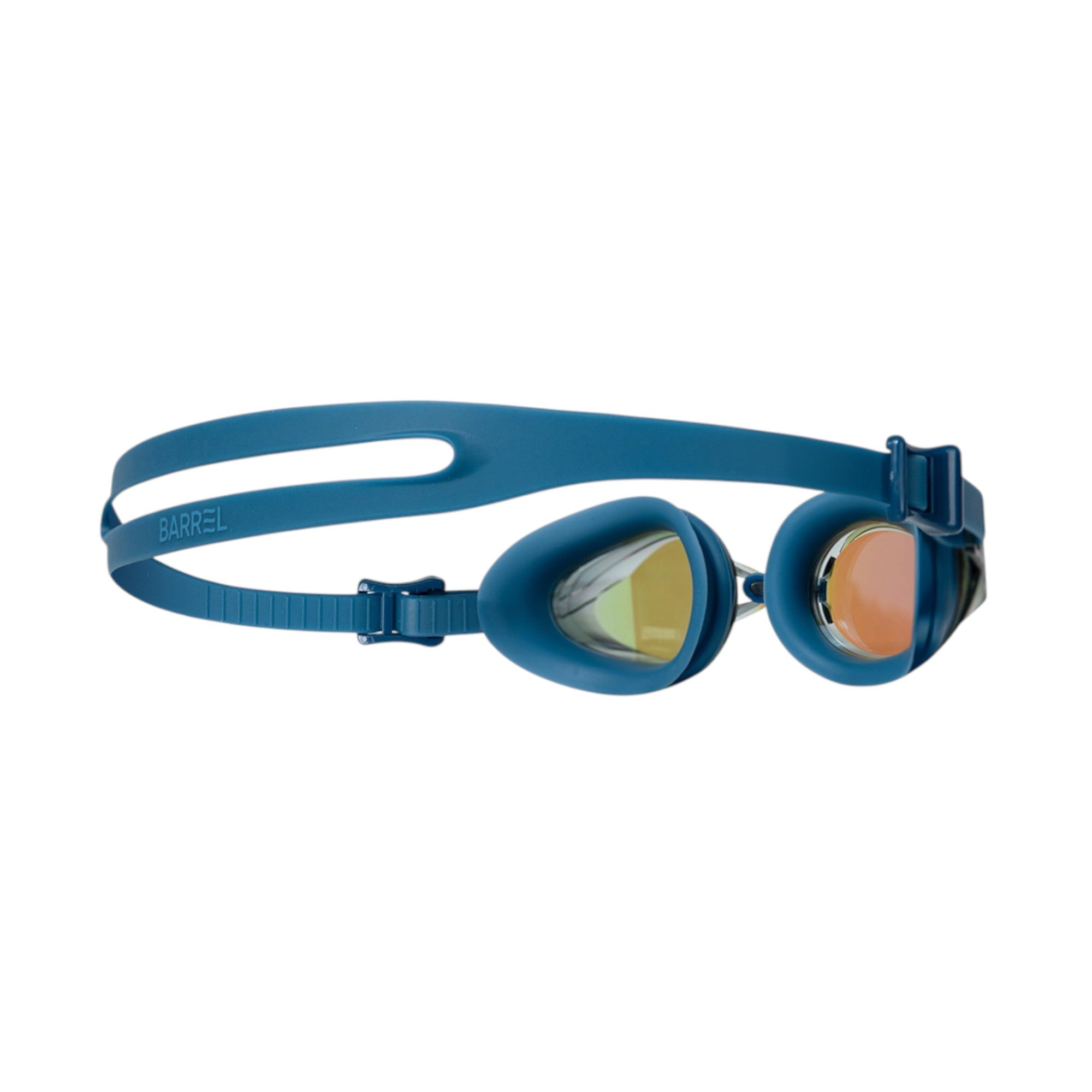 Barrel Prism Mirror Swim Goggles-BLUE - Image 2