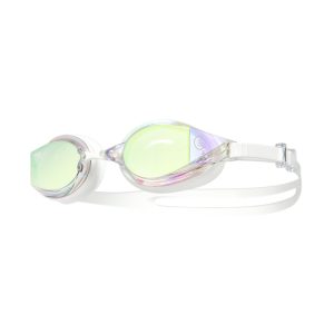 Barrel Prism Mirror Swim Goggles-WHITE