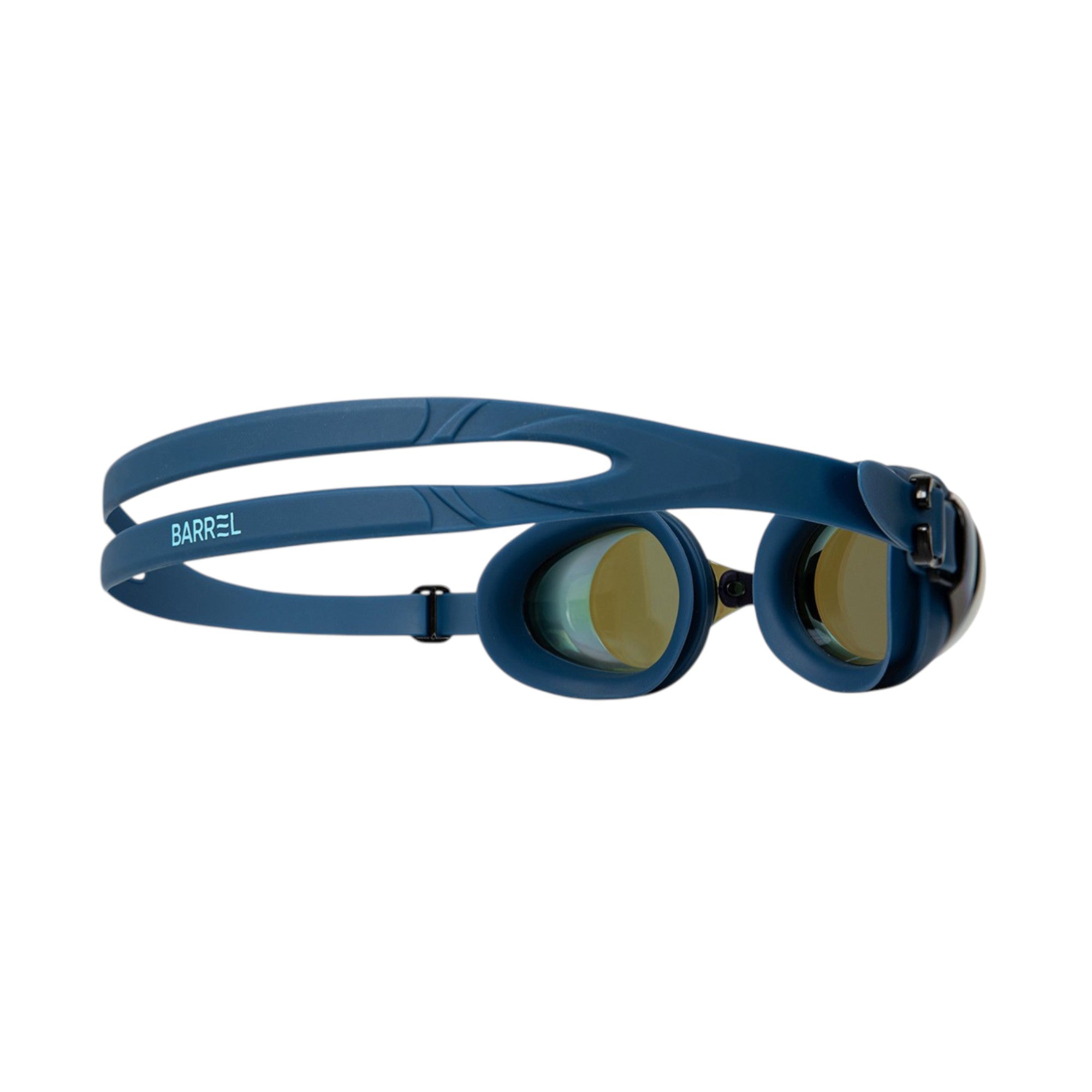 Barrel Training Mirror Swim Goggles-NAVY - Image 2