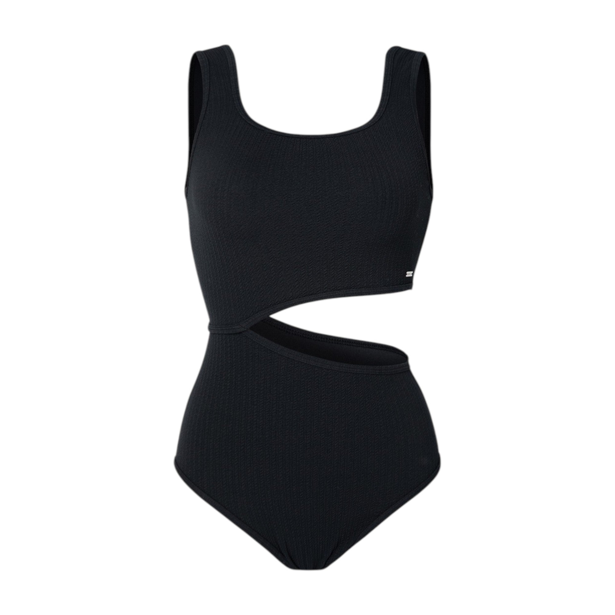 Barrel Women Cut-Out One Piece-BLACK - Image 3