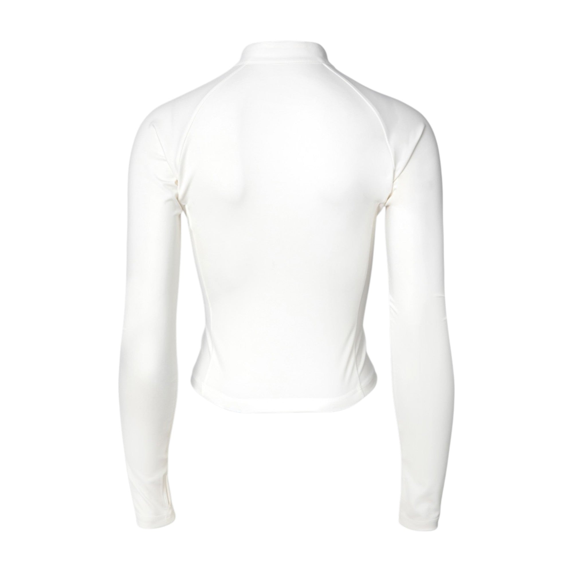 Barrel Women Essential Crop Zip Rashguard-WHITE - Image 4