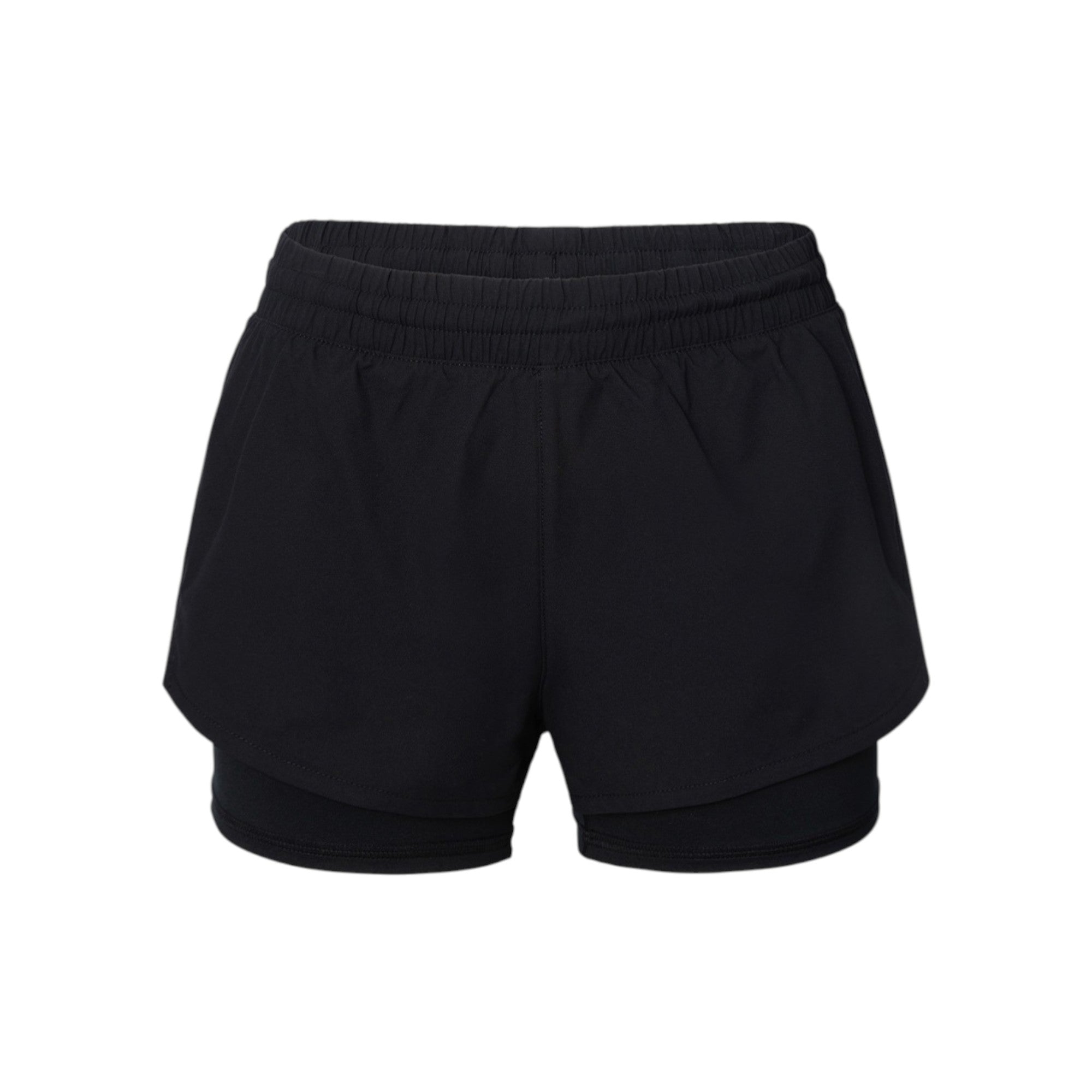 Barrel Women Essential Half Legging Shorts-BLACK