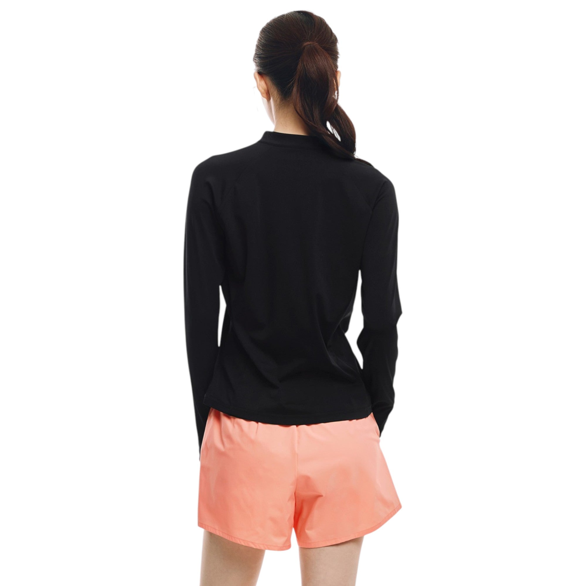 Barrel Women Essential Relax Zip Rashguard-BLACK - Image 3