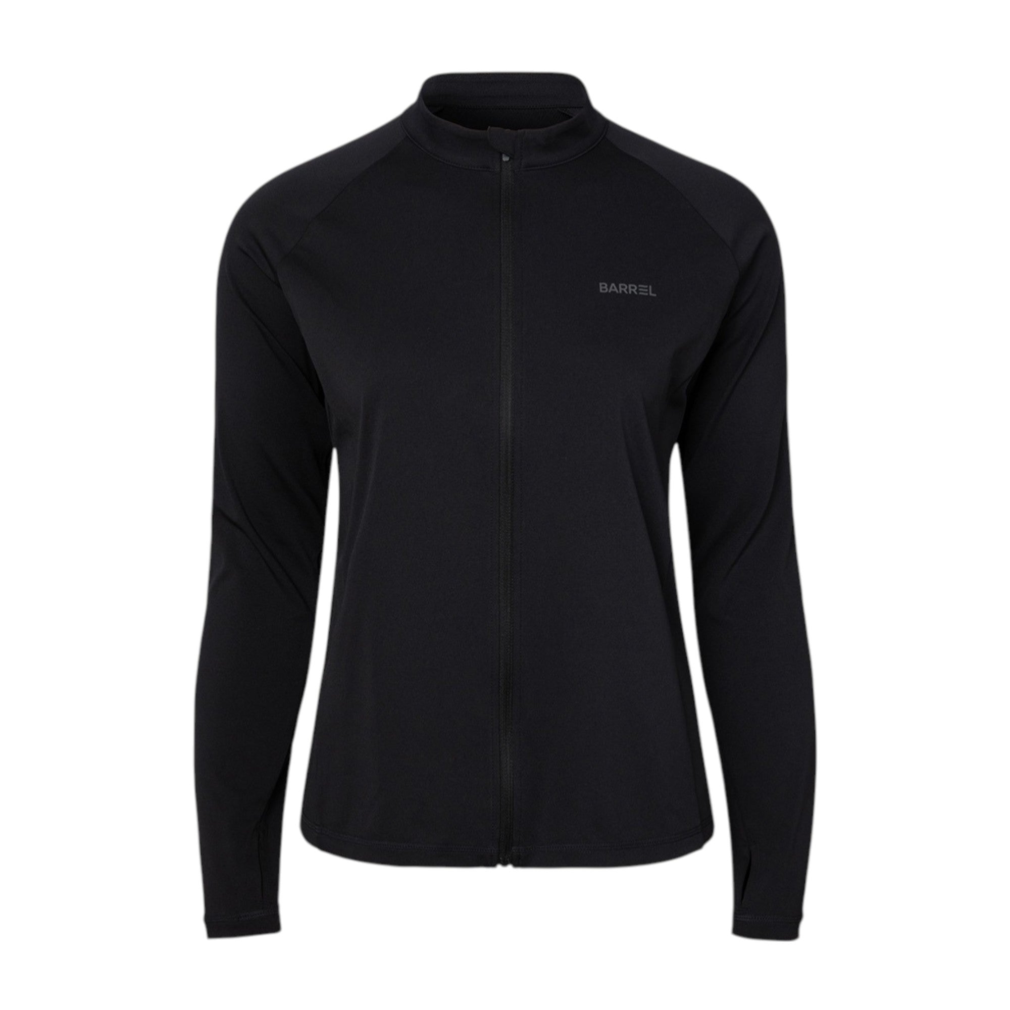 Barrel Women Essential Relax Zip Rashguard-BLACK - Image 2