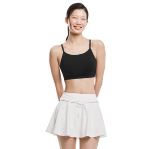 Barrel Women Essential Ribbed Bra Top-BLACK