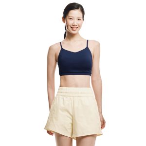 Barrel Women Essential Ribbed Bra Top-NAVY
