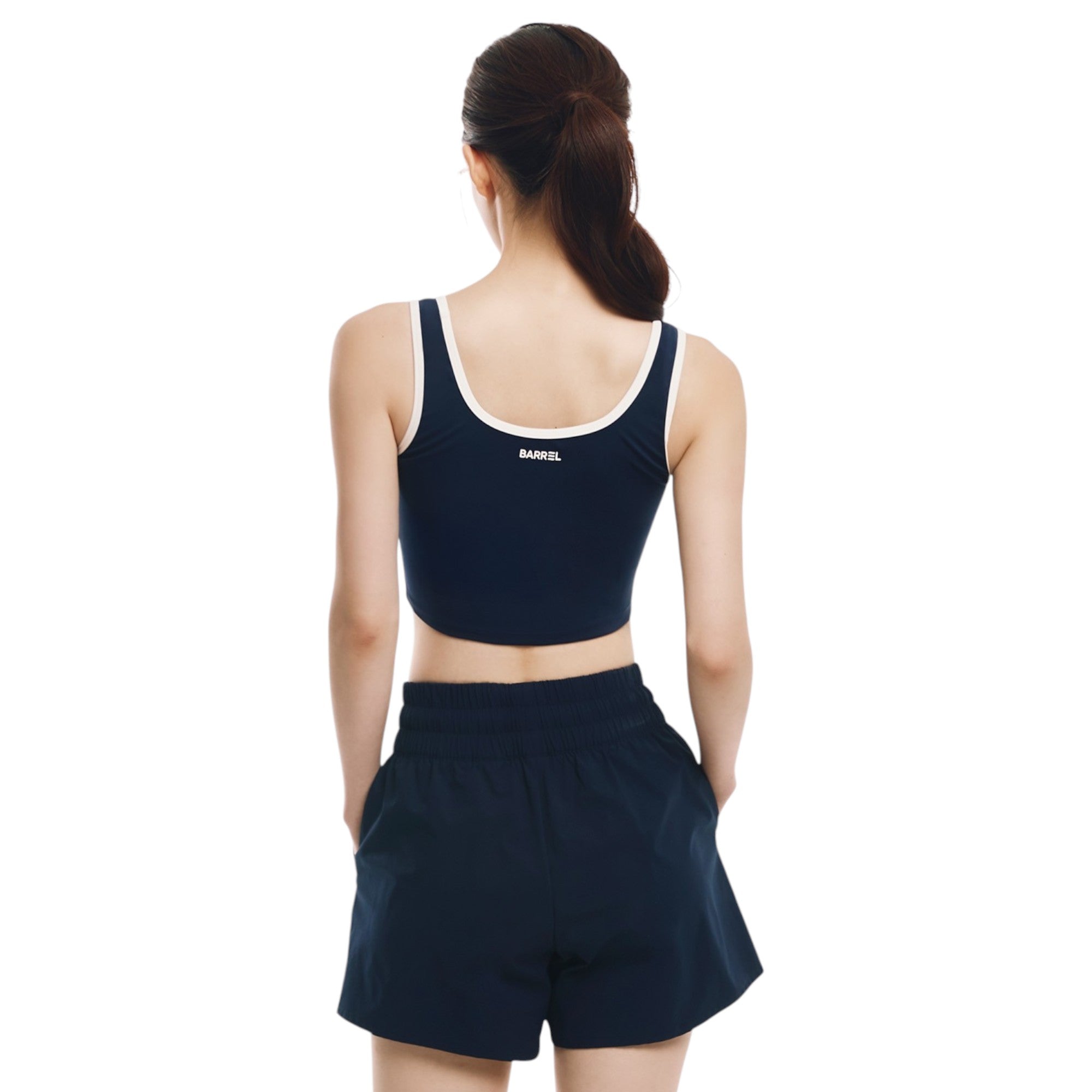 Barrel Women Typography Tank Top-NAVY - Image 2