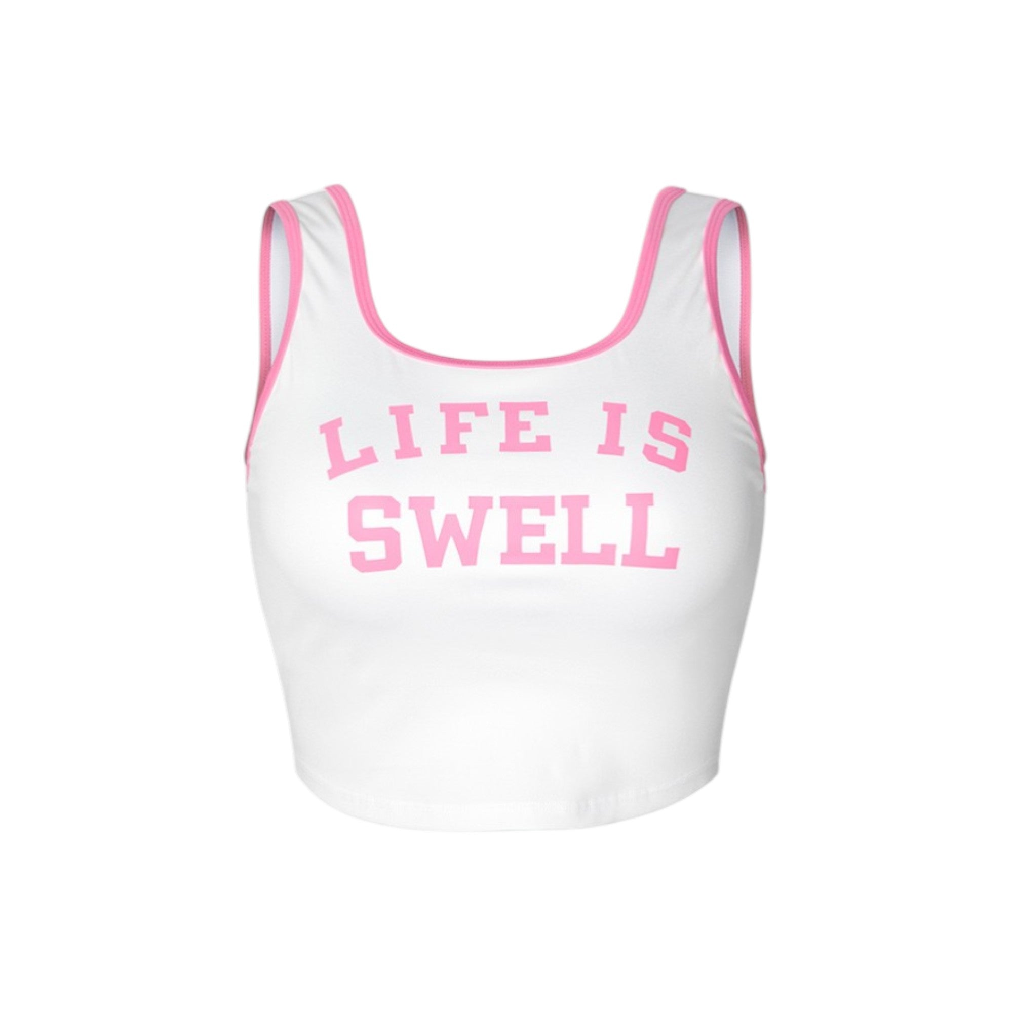 Barrel Women Typography Tank Top-WHITE - Image 3