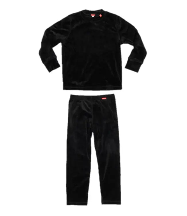 Airhole Kids Milk Fleece Thermal Set-BLACK - Image 2
