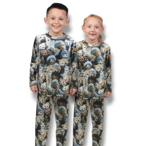 Airhole Kids Milk Fleece Thermal Set-KITTIES