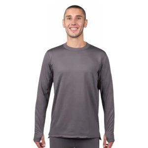Airhole Men Waffleknit Thermal Top-CHARCOAL