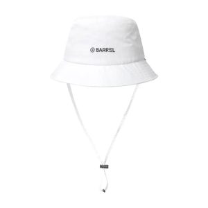 Barrel Basic Solid Bucket Hat-white