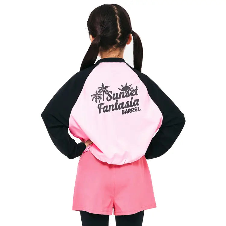 Barrel Girls Tropical Rashguard-pink - Image 2