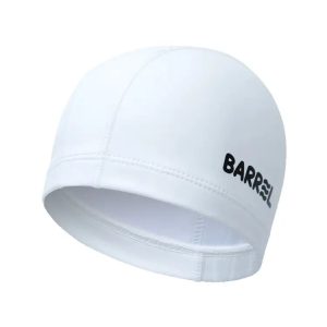 Barrel Kids Basic Silitex Swim Cap-white
