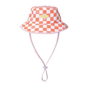 Barrel Kids Block Surf Bucket Hat-tomato