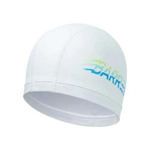 Barrel Kids Brush Silitex Swim Cap-white