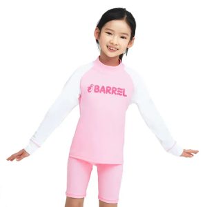 Barrel Kids Essential Rash Guard-pink