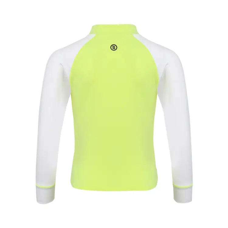 Barrel Kids Essential Zip Up Rash Guard-neon - Image 3