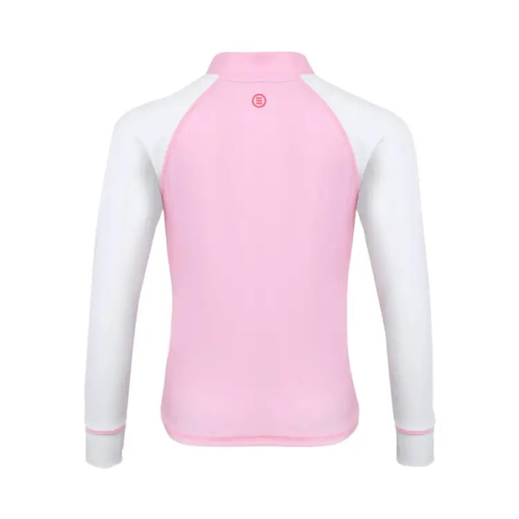Barrel Kids Essential Zip Up Rash Guard-pink - Image 3