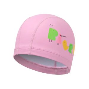 Barrel Kids Friends Silitex Swim Cap-pink