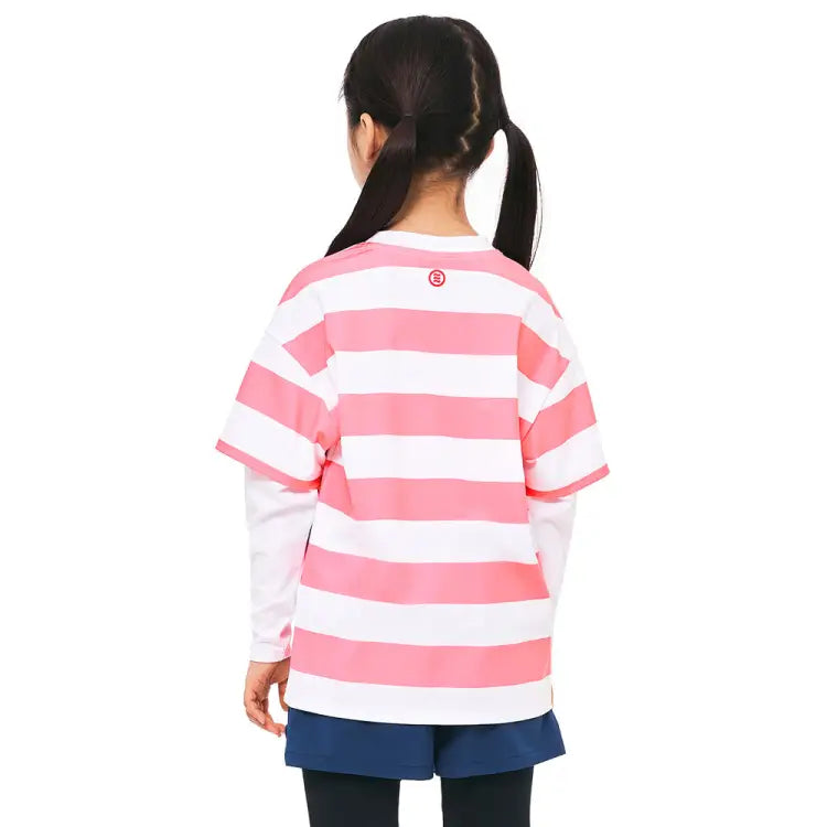 Barrel Kids Nautical S/s Layered Rashguard-rose - Image 2