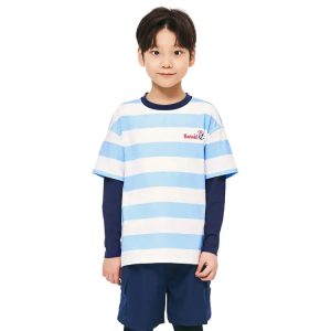Barrel Kids Nautical S/s Layered Rashguard-sky