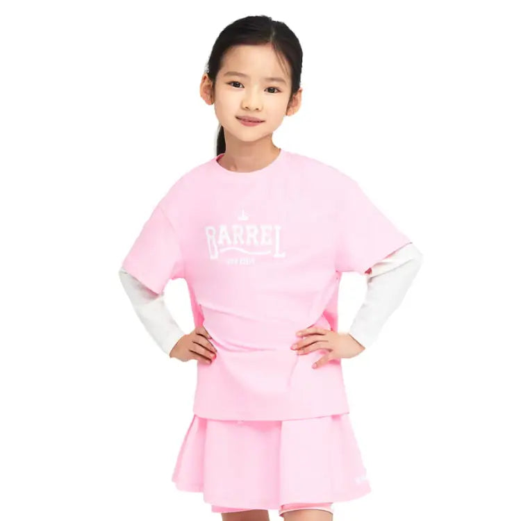 Barrel Kids Romantic Motion Layered Rashguard-pink