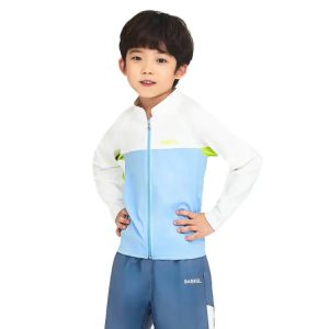 Barrel Kids Romantic Motion Zip-up Rashguard-aqua