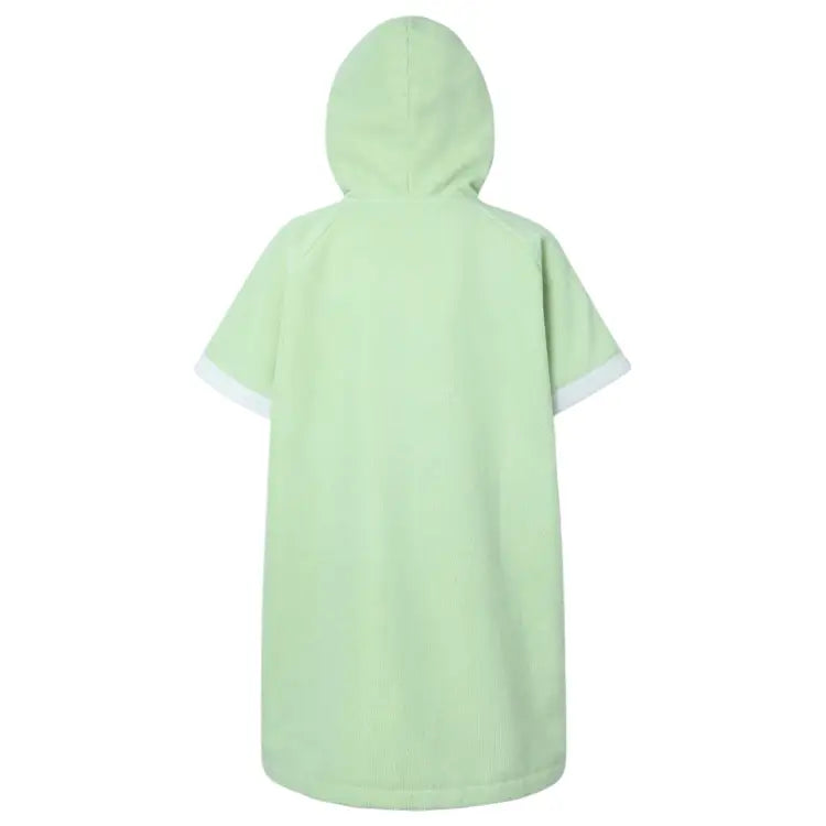 Barrel Kids Solid Zipup Poncho Towel-green - Image 2