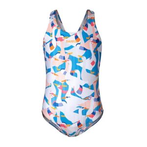 Barrel Kids Training Pattern Vback Swimsuit-duck