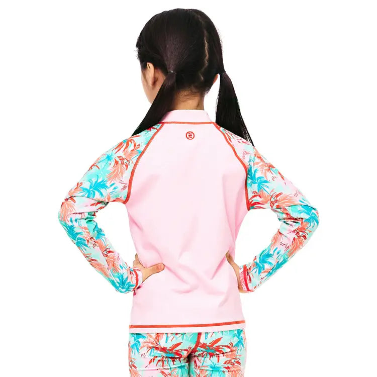 Barrel Kids Tropical L/s Rashguard-pink - Image 2