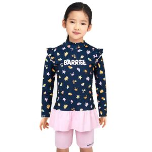 Barrel Kids Tropical Play one Piece-blue