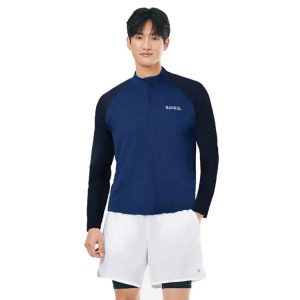 Barrel Men Color Scheme Zipup Rashguard-navy