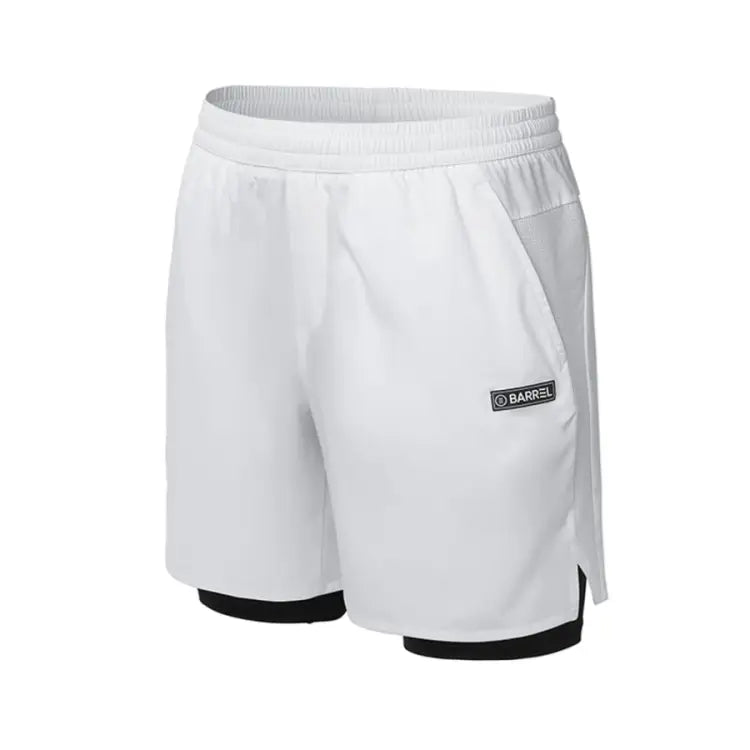 Barrel Men Essential Half Leggings Shorts-white - Image 2